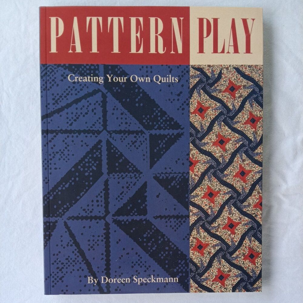 SIGNED Doreen Speckmann Pattern Play Quilt Book Rare Hand Drawn Cartoons GSQA